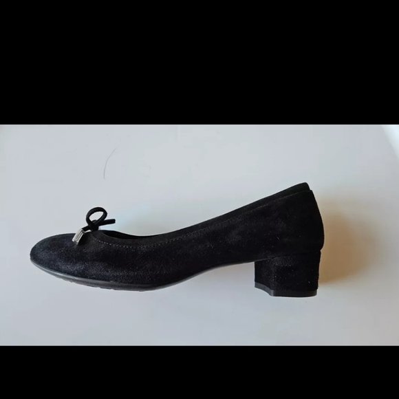 AGL Kristin Block Heel Pumps, Black Suede Size 40 Eur  8.5 US - Picture 6 of 8